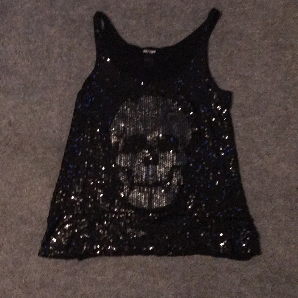 Skull Sequins Tank